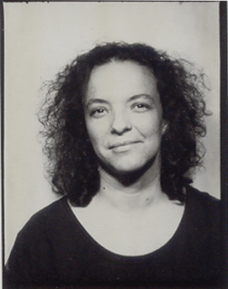 Black and White photo of artist Maritza Mosquera