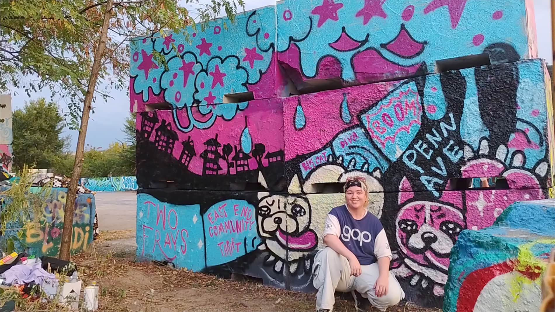 Jax Ayase, Slammin' Cans Mural