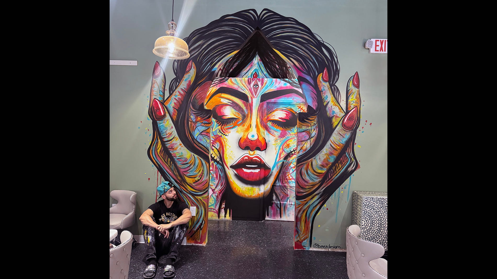 Brandon Irizarry, Gossip Nail and Spa Mural
